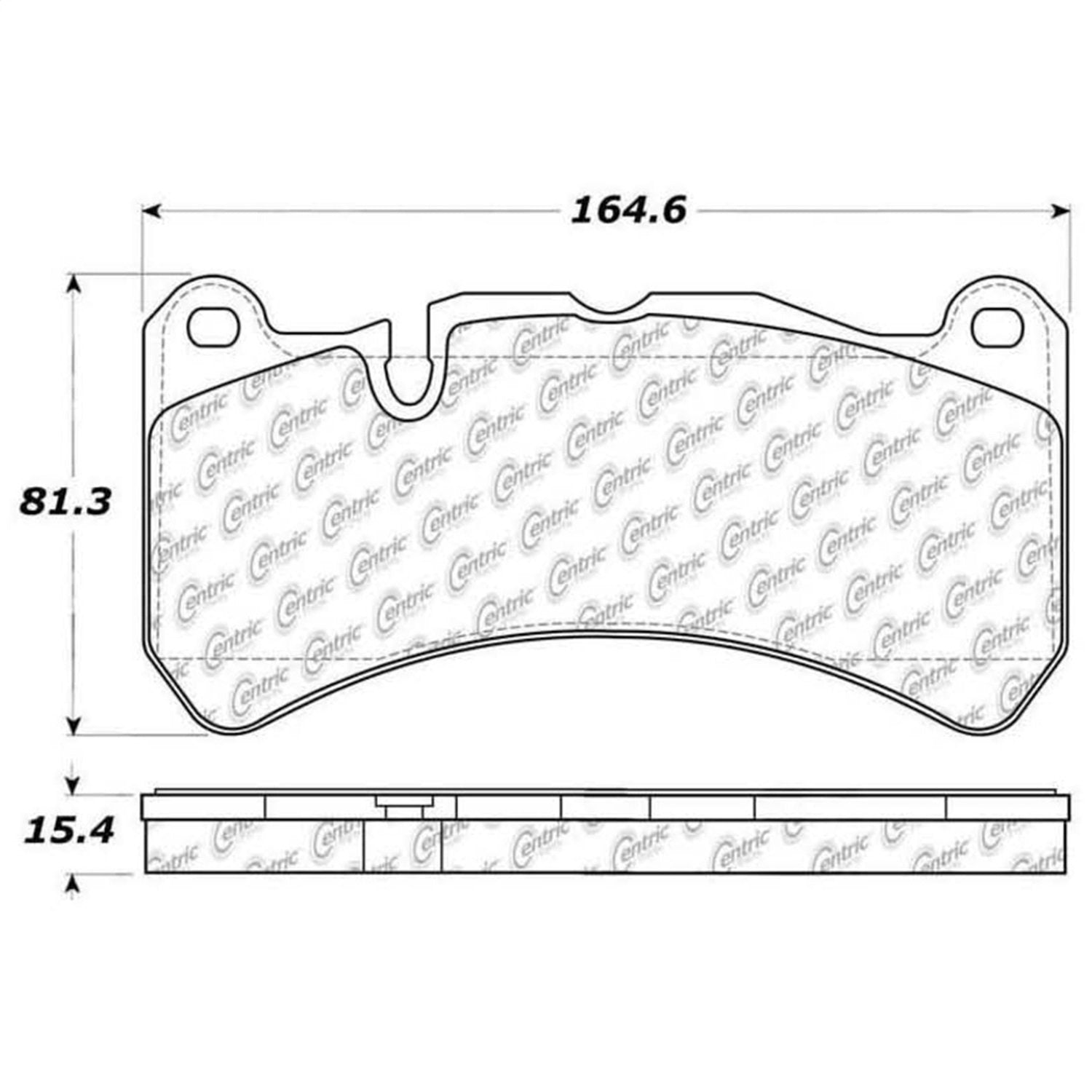Front StopTech 308.11160 Brake Pads with Shims; Street
