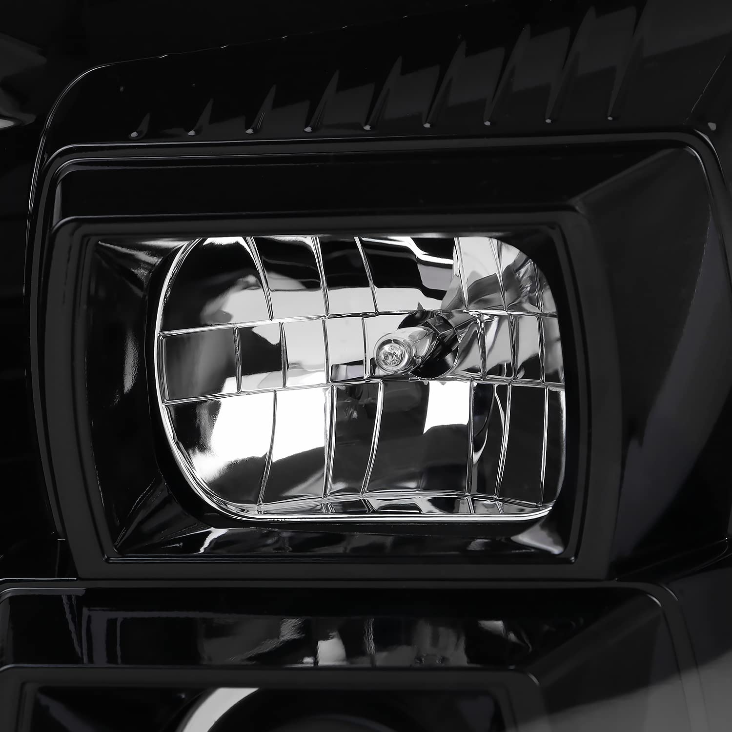 Jet Black SPEC-D TUNING Sequential LED Signal Tube Projector Headlights Compatible with 2007-2014 GMC Yukon/Yukon XL Denali 1500 2500, Left + Right Pair Headlamps Assembly