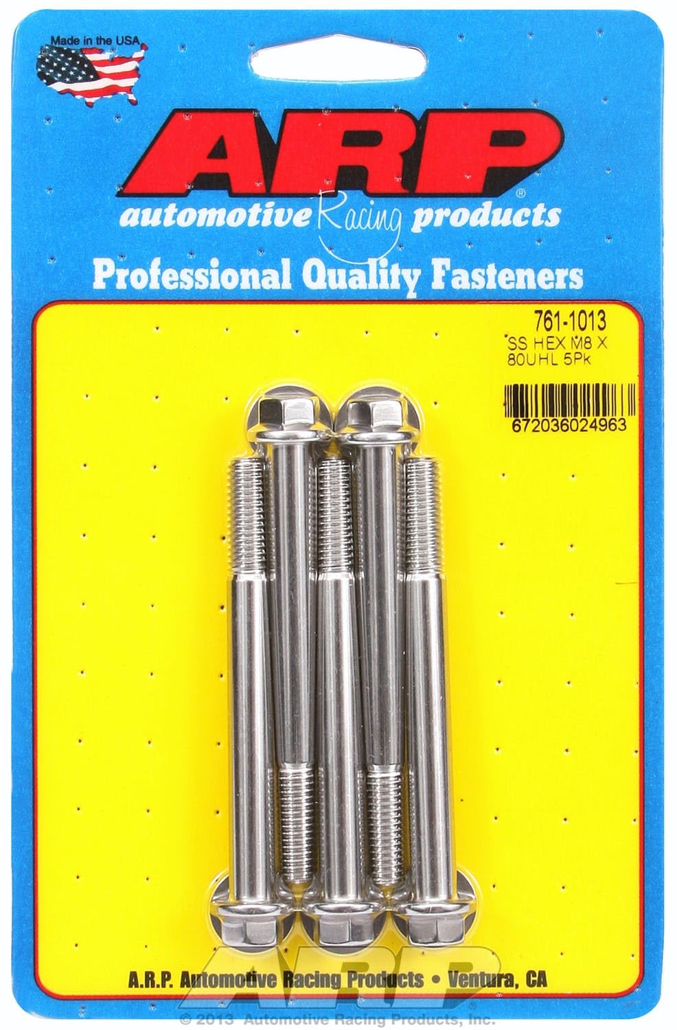 Hex Bolt, ARP (761-1013) Stainless Steel