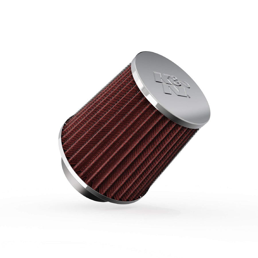High-Flow K&N Original Lifetime Universal Clamp-On Air Filter: Performance, Premium: Flange Diameter: 2.75 In, Filter Height: 4.5 In, Flange Length: 1 In, Shape: Round Tapered, RG-1003RD-L