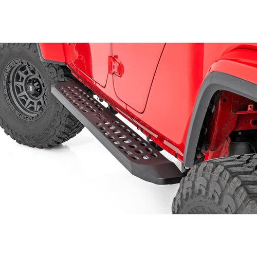 Rough Country Running Board RPT2 for Jeep Gladiator JT 4WD (2020-2025) - Sleek Profile, Non-Slip Step, Rust Resistant, Easy Install