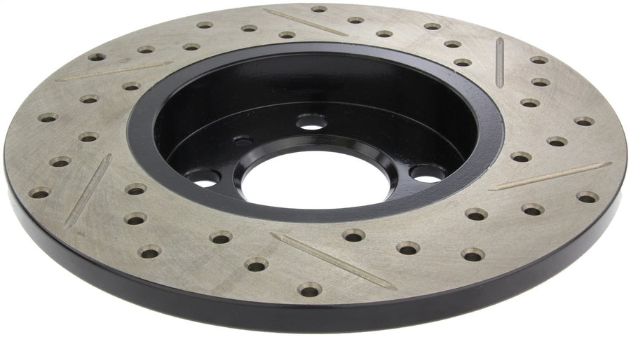 StopTech Centric 127.34010R Sport Drilled/Slotted Brake Rotor (Front Right), 1 Pack
