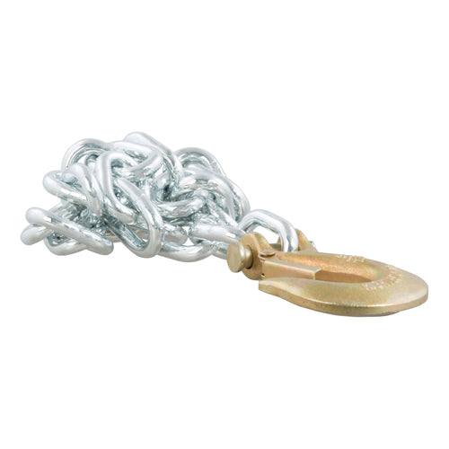 CURT 35-Inch Trailer Safety Chain with 5/16-In Clevis Snap Hook, 11,700 lbs Break Strength