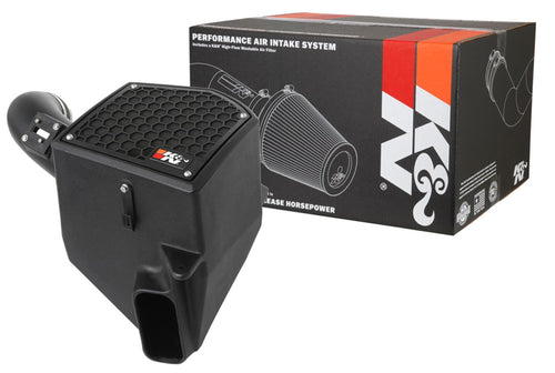 Cold Air Intake System K&N: High-Flow Air Filter, Increase Performance & Towing: Compatible with 2020-2025 Chervolet/GMC: 1500, 63-3118