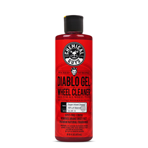 Chemical Guys Oxygen Infused Foam Diablo Gel Wheel & Rim Cleaner, Concentrated Car Wheel Cleaner Safe on All Finishes, Removes Brake Dust, Dirt, Grime, for Cars, Trucks, SUVs, Motorcycles & RVs, 16 oz