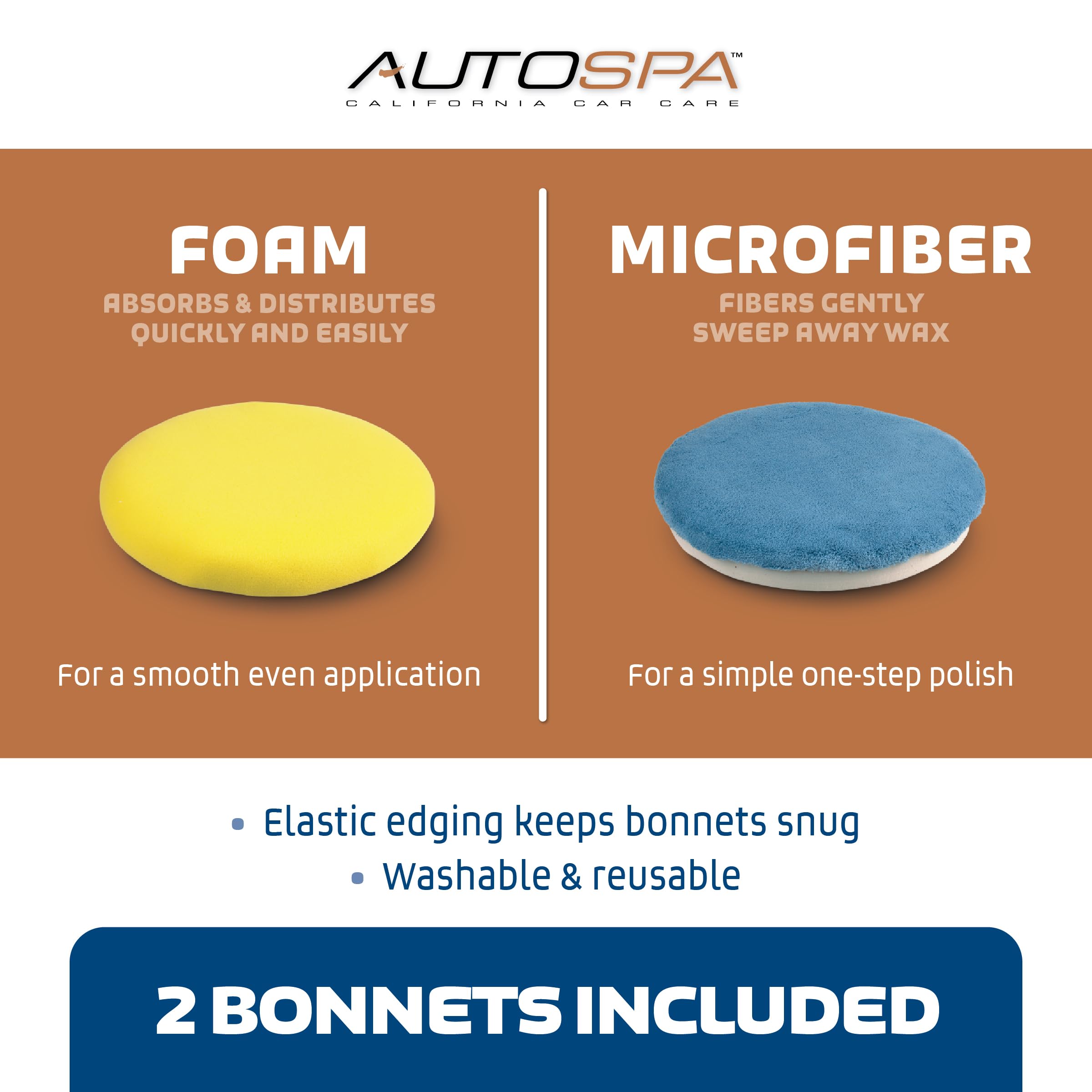 Random Orbital AutoSpa 94000AS 6" 120V Automotive Polisher with 2 Bonus Bonnets