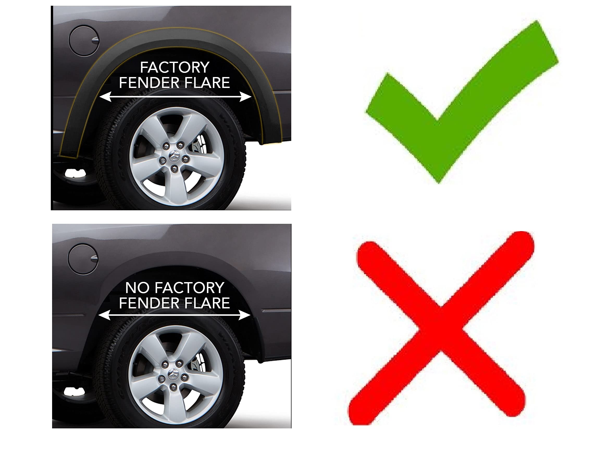 Husky Liners Mud Guards Custom | Fits 2009-2024 Ram 1500/Ram 1500 (19-24 Classic Body) 2010-2018 Ram 2500/3500 w/Single Rear Wheels & w/OEM | Front & Rear, 4-pc Black - 58186