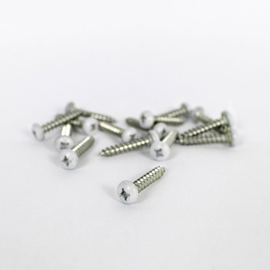 Screws ICON 14690, Qty 15, Painted, Fender Installation, Polar White