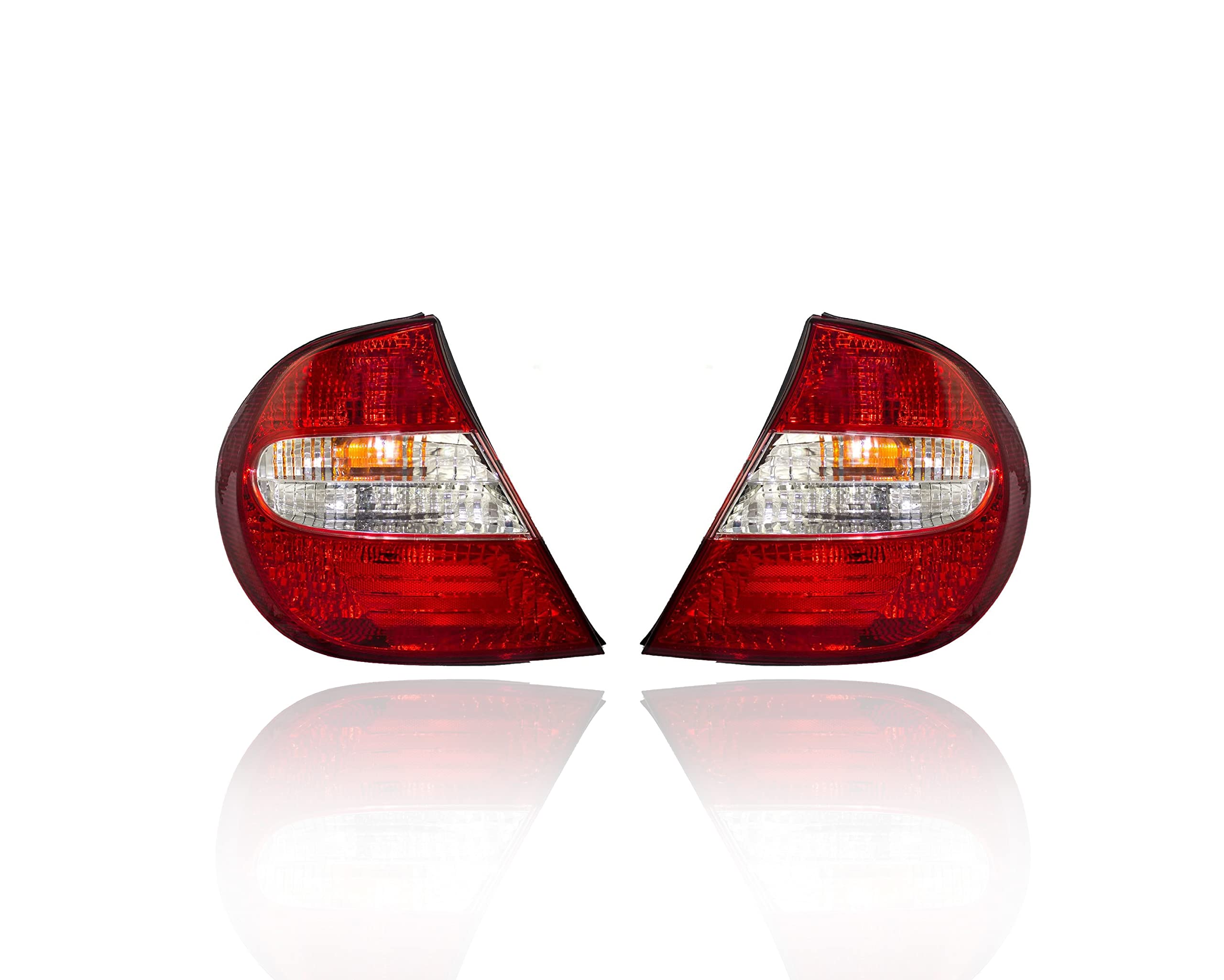 Cooling Direct Tail Light Assembly Compatible/Replacement for 02-04 Toyota Camry - Both Pair, Left Driver Right Passenger Hand - 81550AA050, 81560AA050