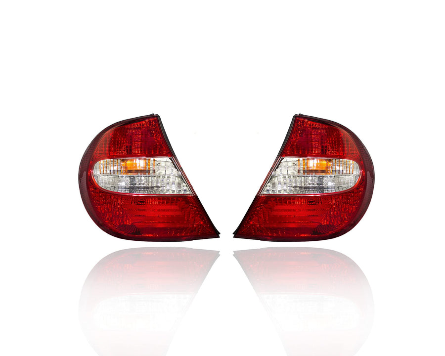 Cooling Direct Tail Light Assembly Compatible/Replacement for 02-04 Toyota Camry - Both Pair, Left Driver Right Passenger Hand - 81550AA050, 81560AA050