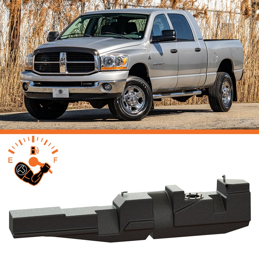 TITAN 7030206 Fuel Tanks XXL Replacement Diesel Fuel Tank for 06-2012 Dodge/RAM 2500 & 3500 Mega Cab Short Bed - 52 Gallon Capacity