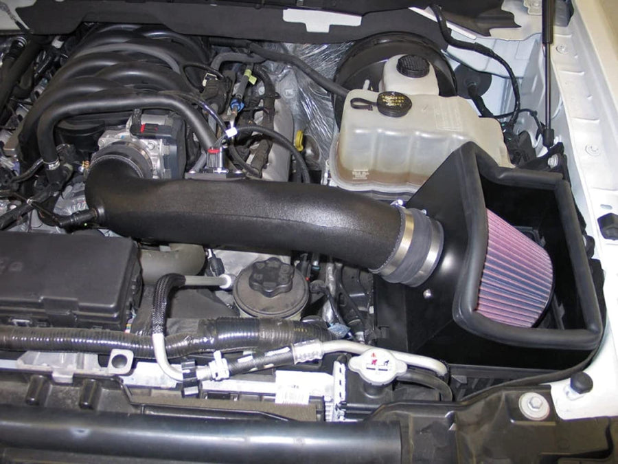 Cold Air Intake System K&N: High-Flow Air Filter, Increase Performance & Towing: Compatible with 2009-2010 Ford: F150, 57-2580