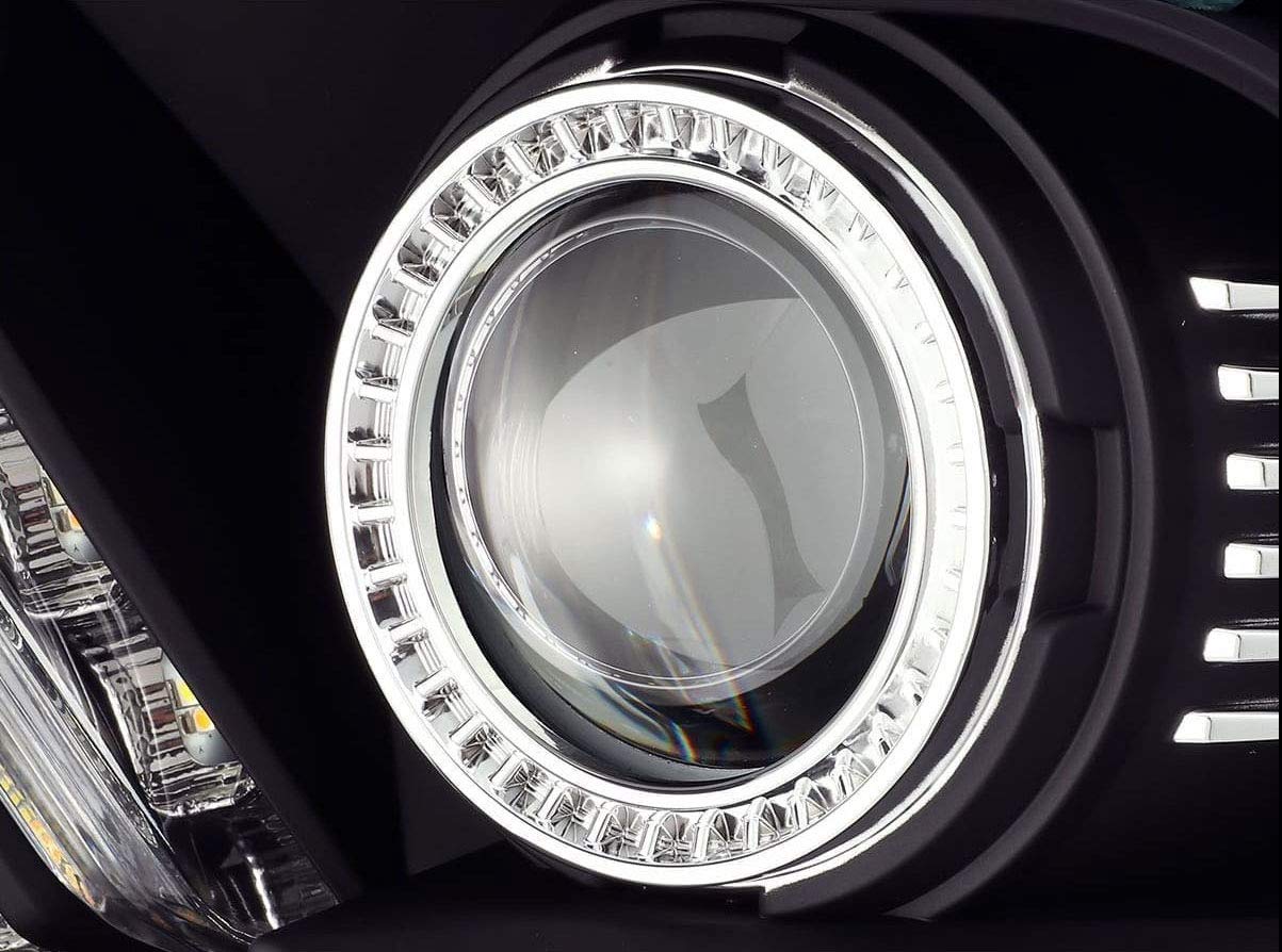 880115 AlphaRex USA LUXX Series LED Projector Headlights fits Ford Mustang