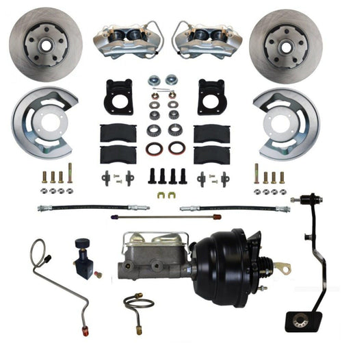 Power Disc Brake Conversion LEED BRAKES 1970 Mustang With Manual Transmission - 4Piston