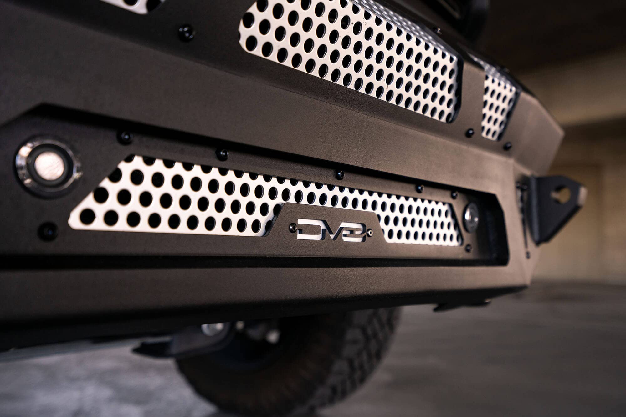 FBFF1-09 | DV8 Offroad | MTO Series Front Bumper for 2021-Current F-150 | 3 Pc Modular Construction | Factory Sensor Compliant | Strategic Airflow Cutouts | LED Light Mounts