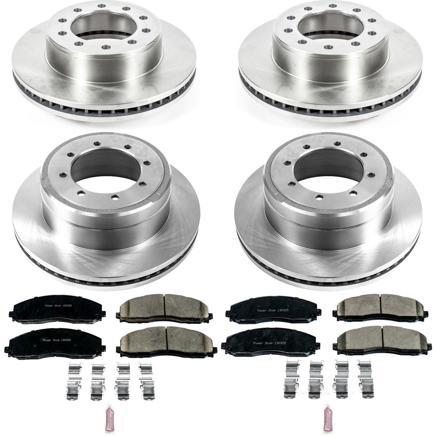 Power Stop KOE8027 Stock Replacement Brake Kit Front & Rear For Ford F-350 Super Duty 2015-2016 [Model Specific]