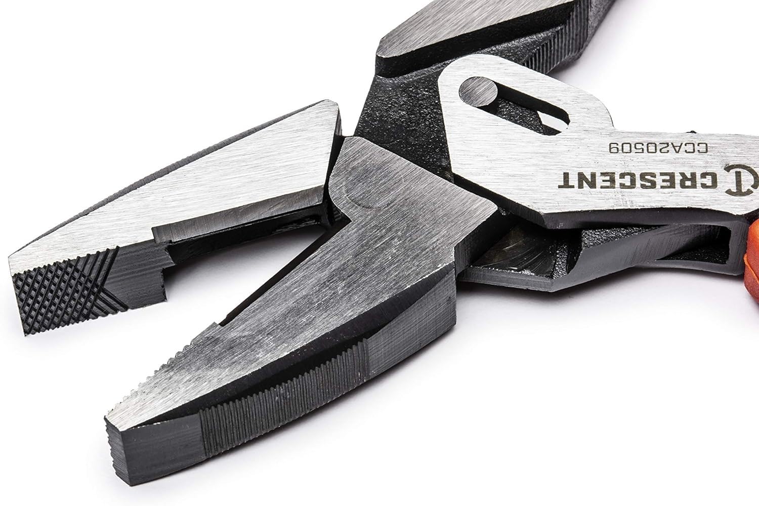 Crescent 9" Dual Material Lineman's Compound Action Pliers - CCA20509, Red