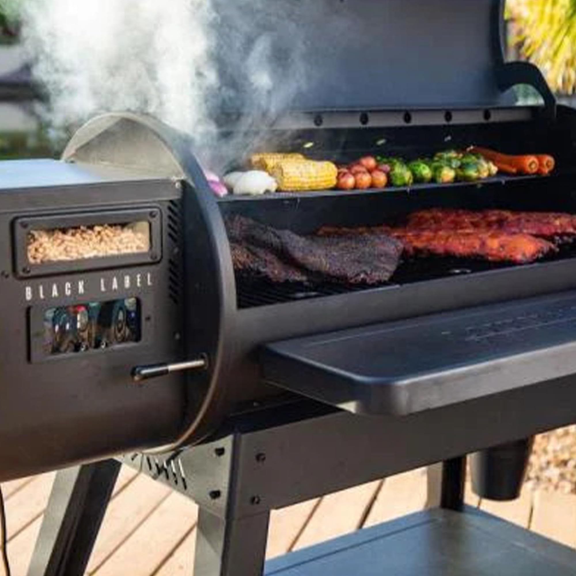 Louisiana Grills LG1000BL 1000 Black Label Series Wood Pellet Grill with WiFi Control