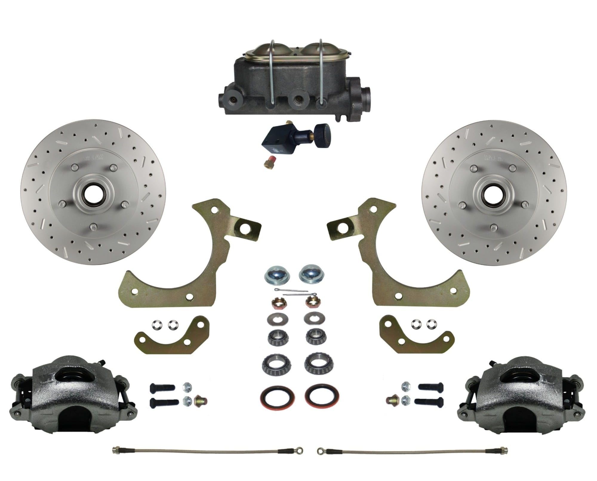 Maxgrip Xds LEED BRAKES Manual Front Disc Brake Conversion Kit With Adjustable Proportioning Valve