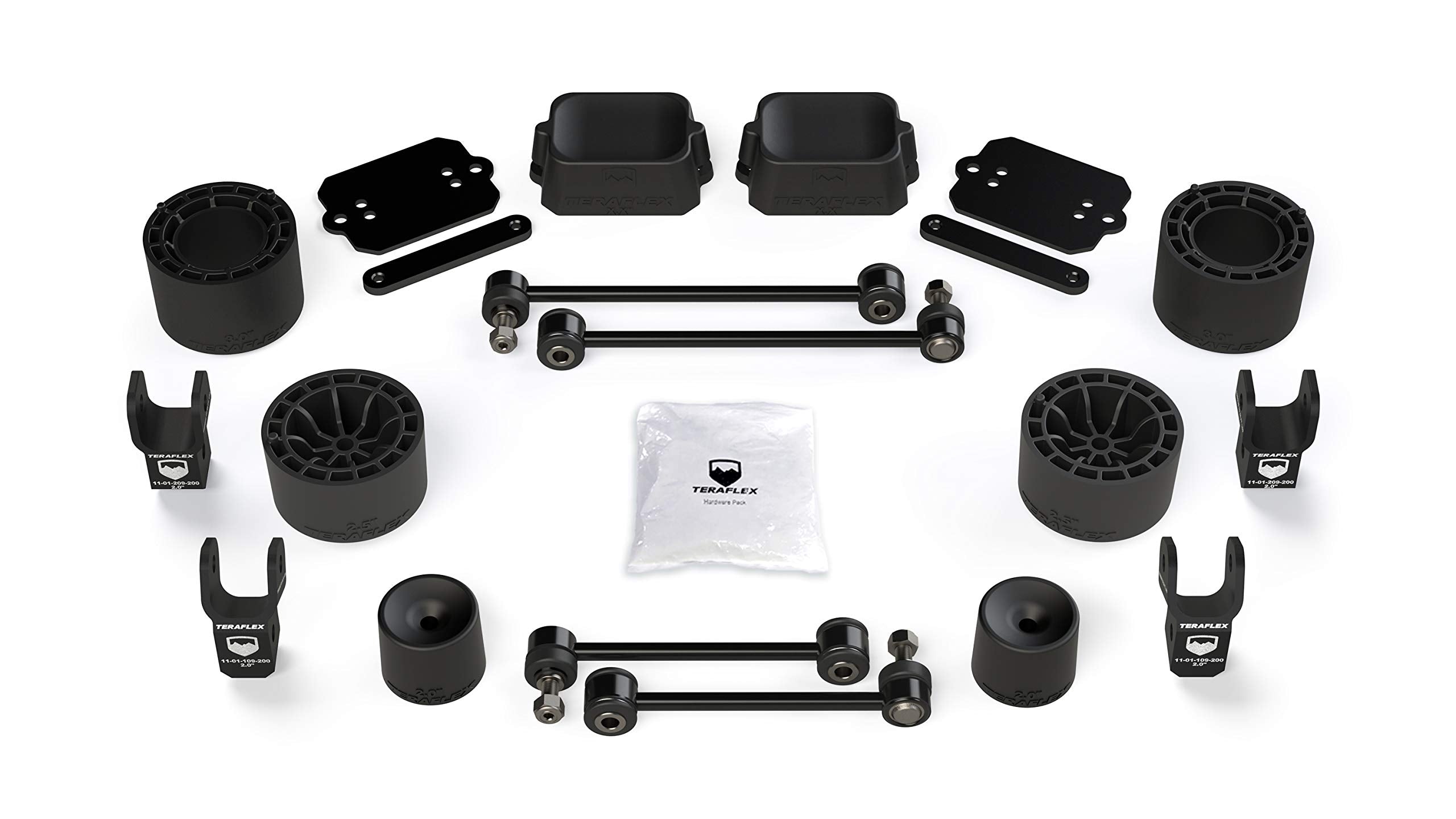 JLU TeraFlex 4DR 2.5" Spacer Lift w/shock extensions (Rubicon)