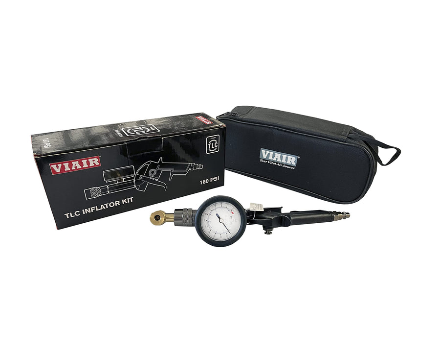 Bike VIAIR TLC inflator with Mechanical Gauge 0-120PSI and Deluxe Carry Bag (00055)