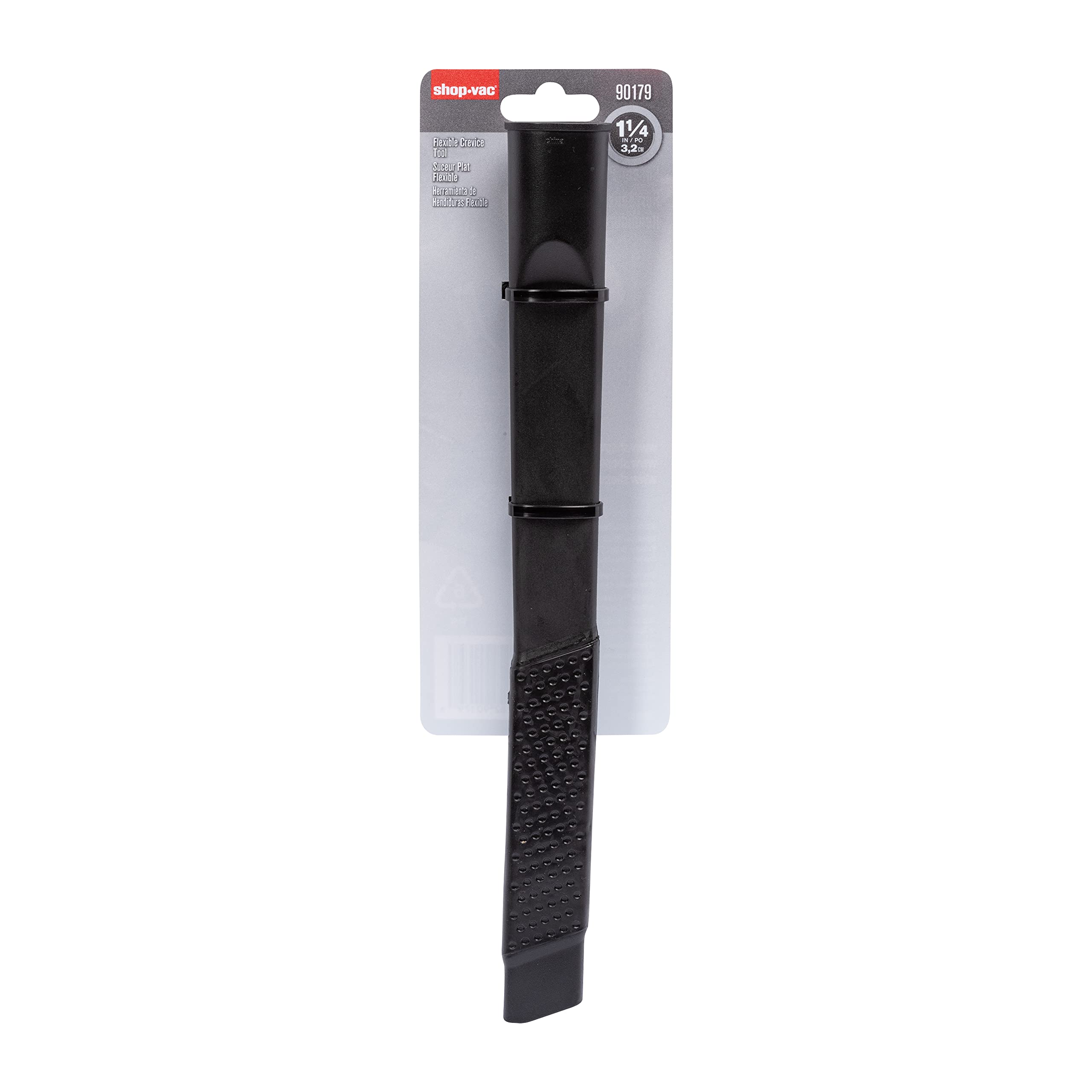 Flexible Crevice Tool Shop-Vac 9017900, 1.25 Inch Diameter x 12 Inch Length, Accessing Tight Spaces and Corners, (1-Pack)
