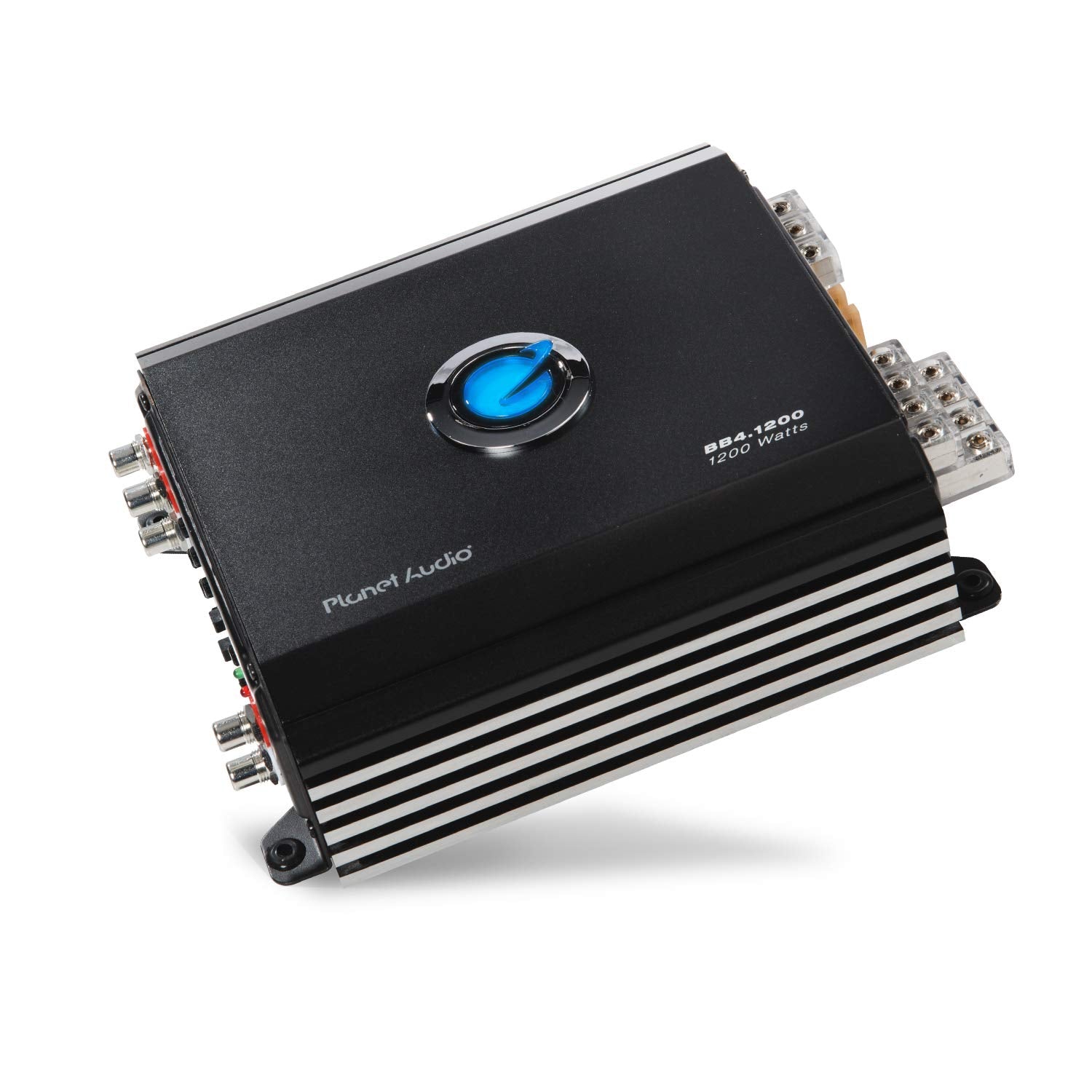 Planet Audio 4 Channel BB4.1200 Class D Car Amplifier - 1200 Watts, Full Range, 2-4 Ohm Stable, Mosfet Power Supply, Bridgeable