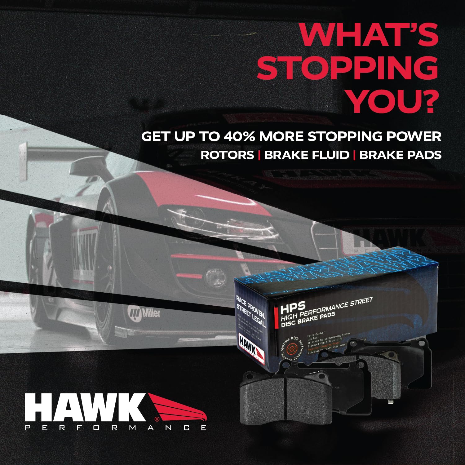 Hawk Performance HPS Performance Street Brake Pads HB247F.575
