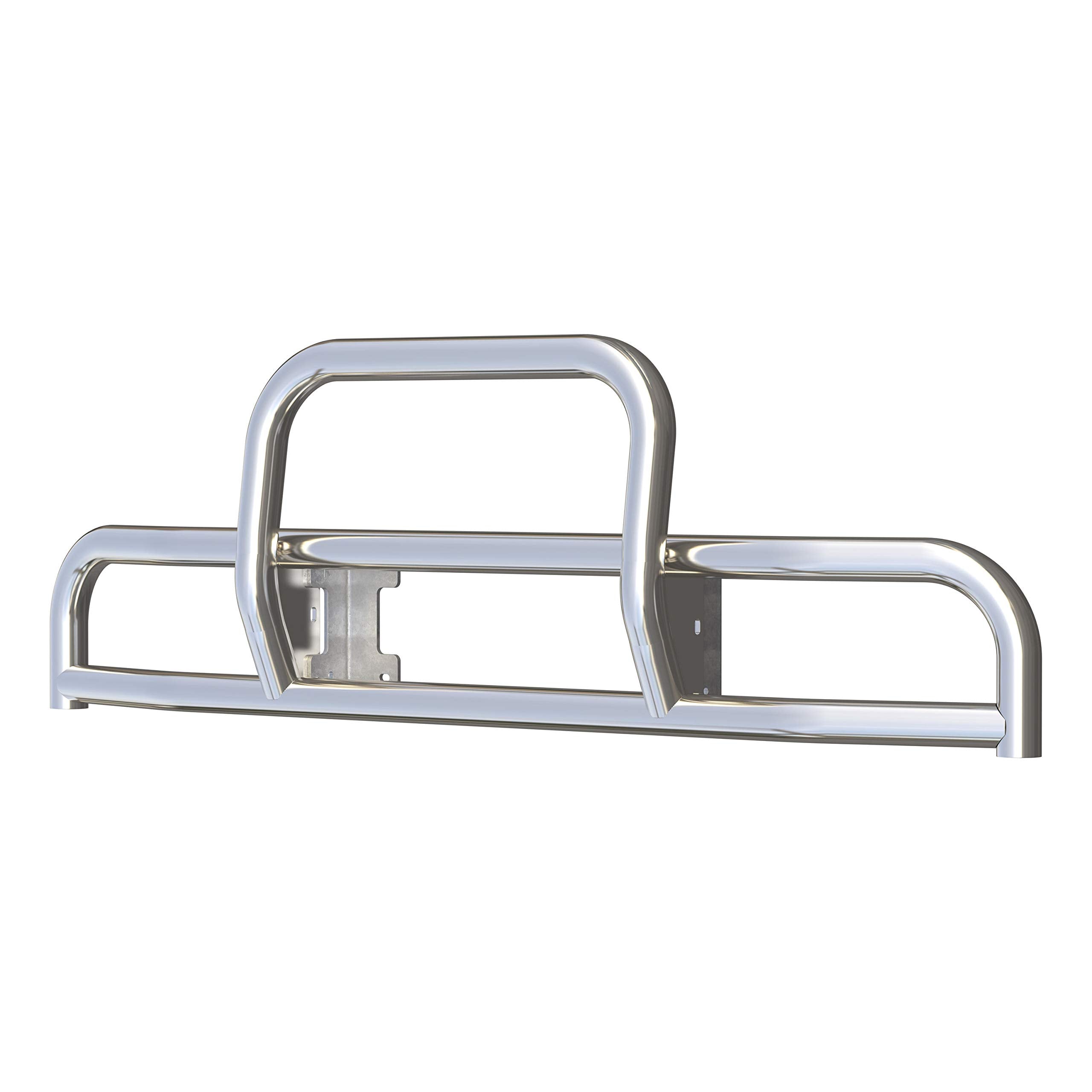 Tuff Guard II Retrac 335560 Polished Stainless Steel Semi Truck Bumper Guard, Select Freightliner Classic