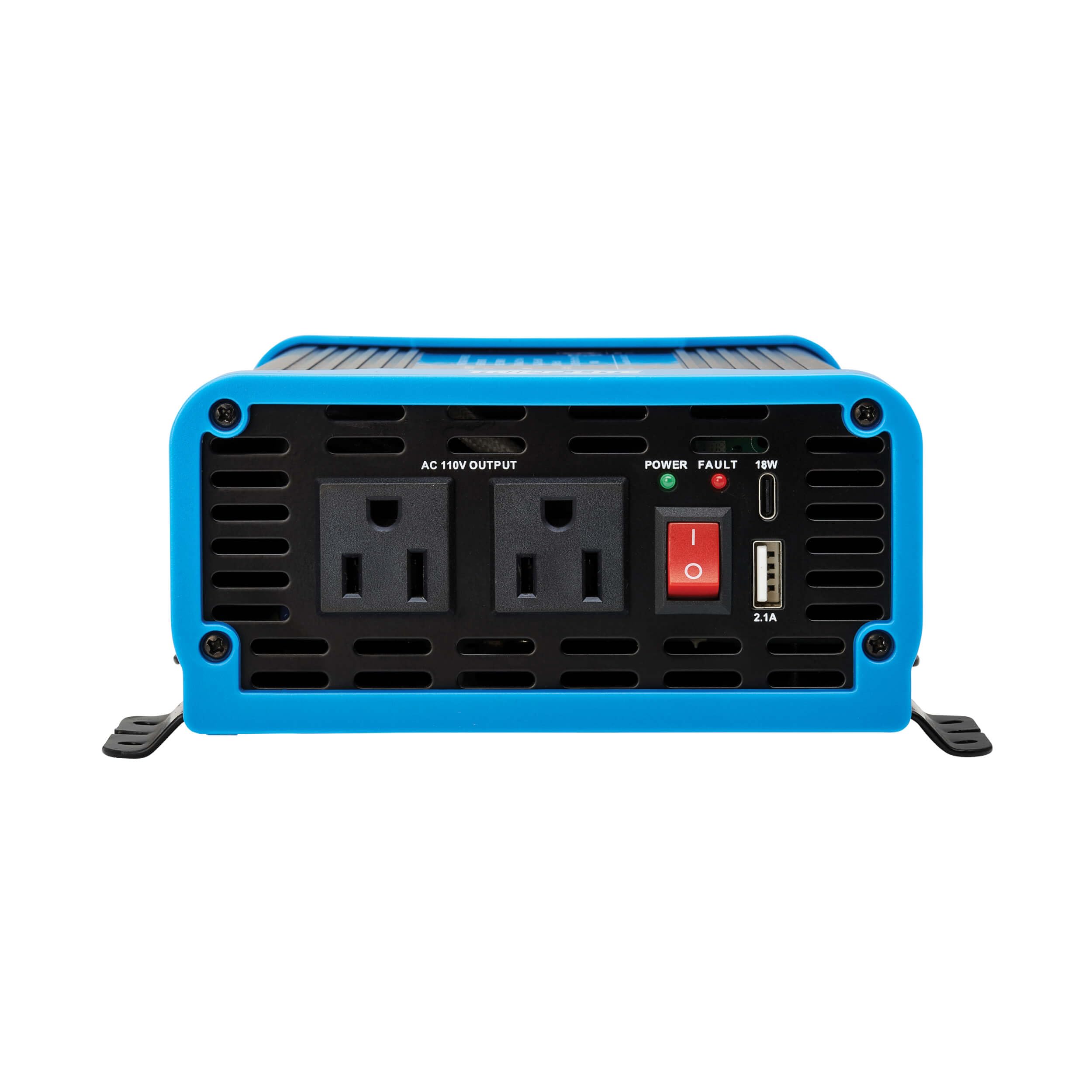 600W Tripp Lite Compact Pure Sine Wave Power Inverter, 3 Outlets, 1 USB + 1 USB-C Charging Ports, Remote Control via RJ12 Telephone Cable, Included Mounting Brackets, 2-Year Warranty (PINV600SW-120)