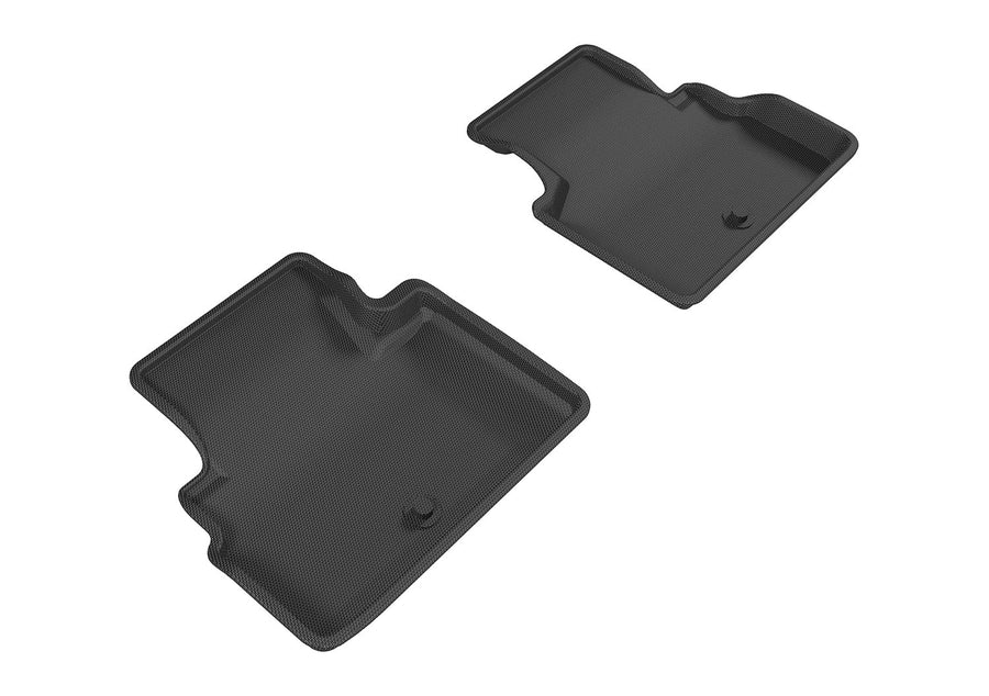 3D MAXpider Custom Fit Second Row All-Weather Floor Mat for Select Infiniti Q60 Models - Kagu Rubber (Black)