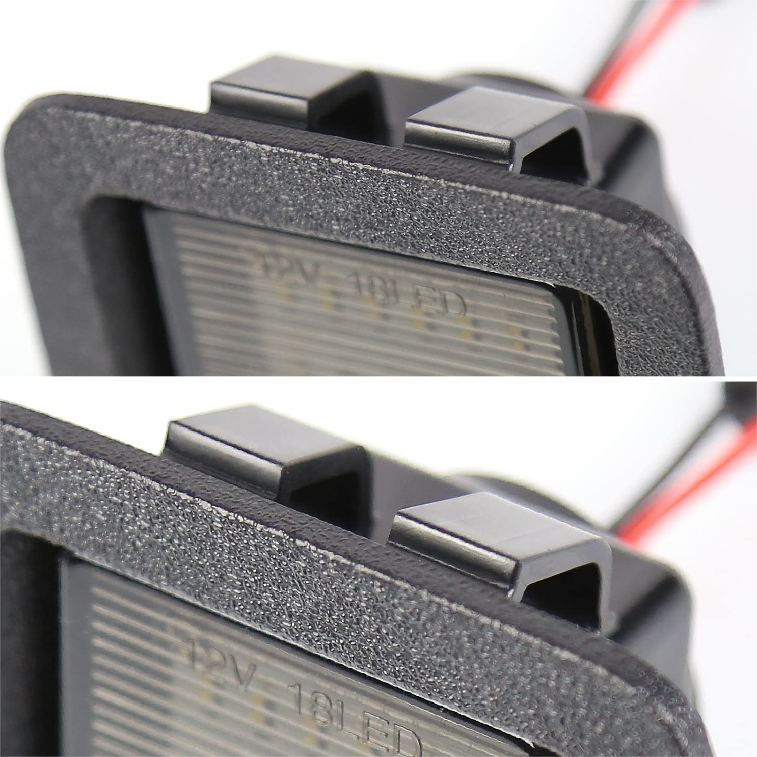 High Power LED Rear License Plate Lights Spec-D Tuning Compatible with Ford F150 2015-2019