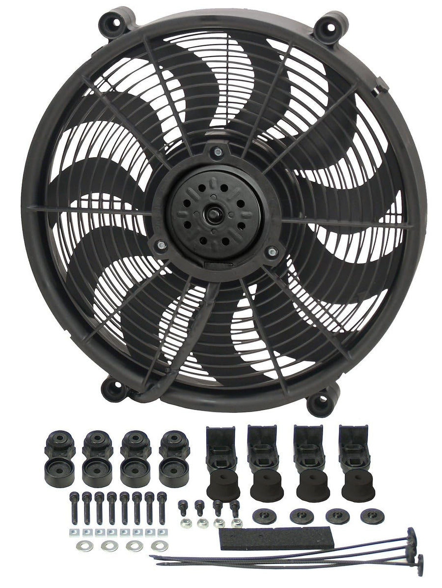 17" Derale High Output Radiator Fan Black