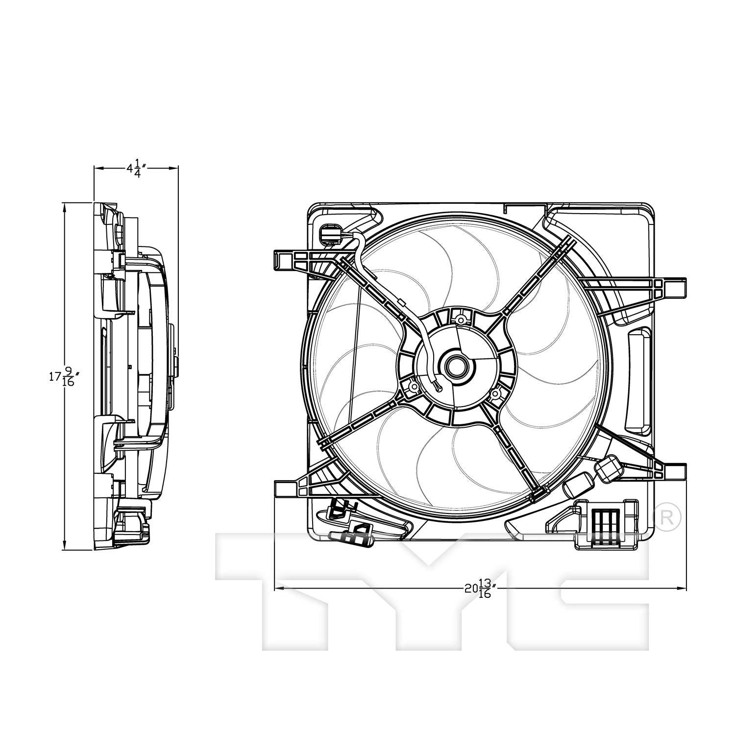 Cv Sprk TYC 13-15 Auto Trans Rad & Cond Cfa