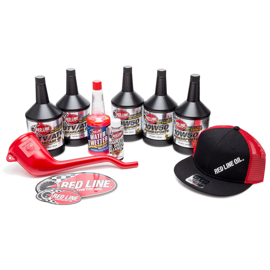 10W50 Red Line Powersport Motor Oil UTV/ATV - 1 Powerpack Kit