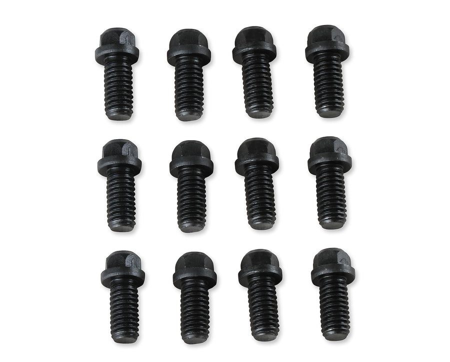 Header Bolts Mr. Gasket,3/8-16X3/4, Black