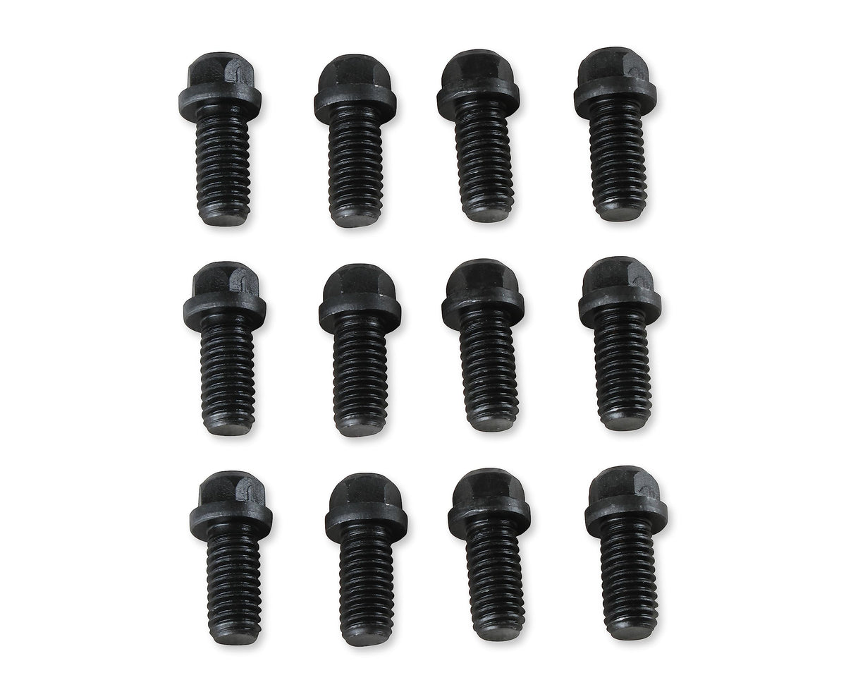 Header Bolts Mr. Gasket,3/8-16X3/4, Black
