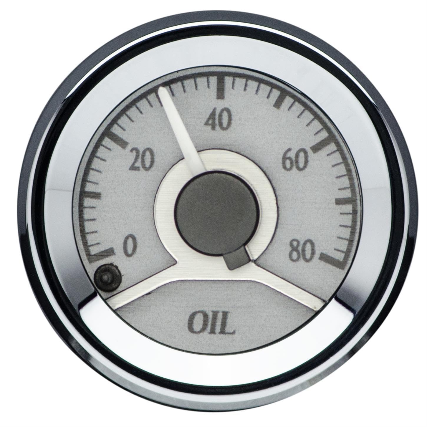 Dakota Digital 6 Round Universal Gauge System Kit, Silver Alloy Style, Blue Backlighting - VHX-1060-S-B