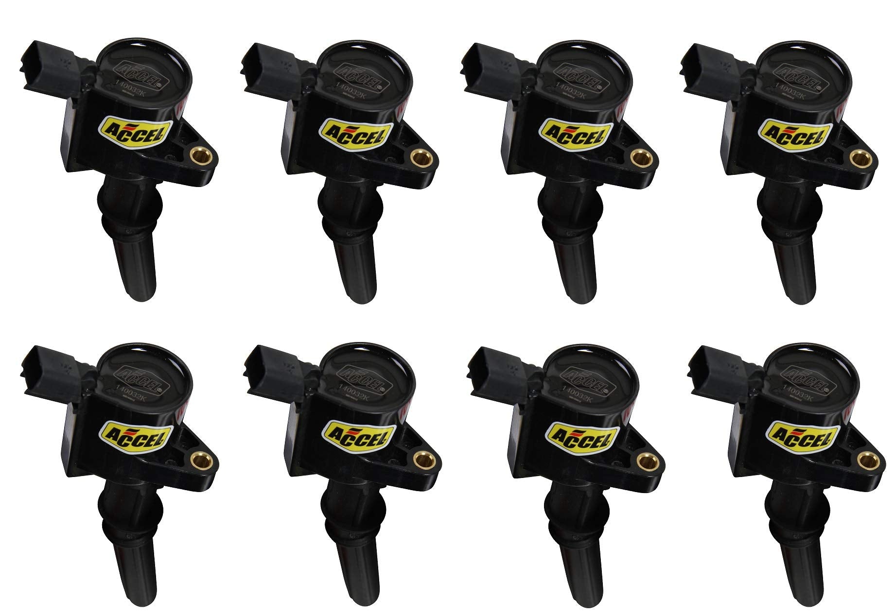 SuperCoil ACCEL 140032K-8 Ignition Coil - Black - 8-Pack