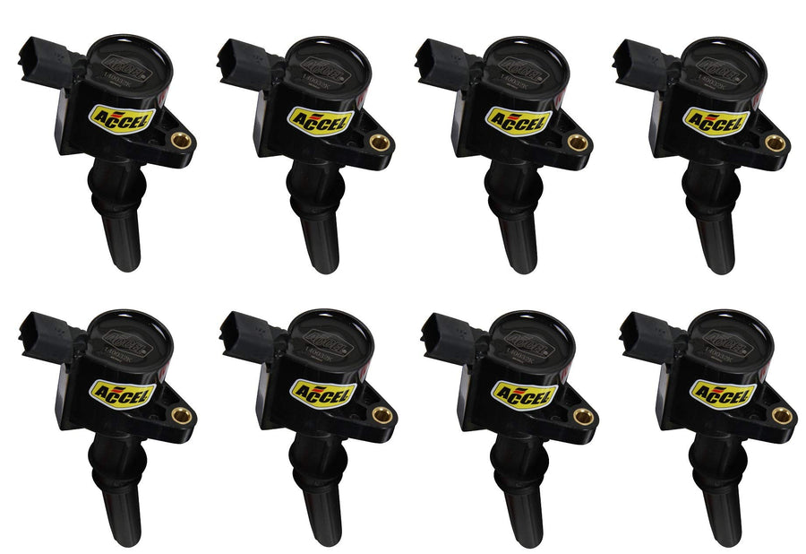 SuperCoil ACCEL 140032K-8 Ignition Coil - Black - 8-Pack