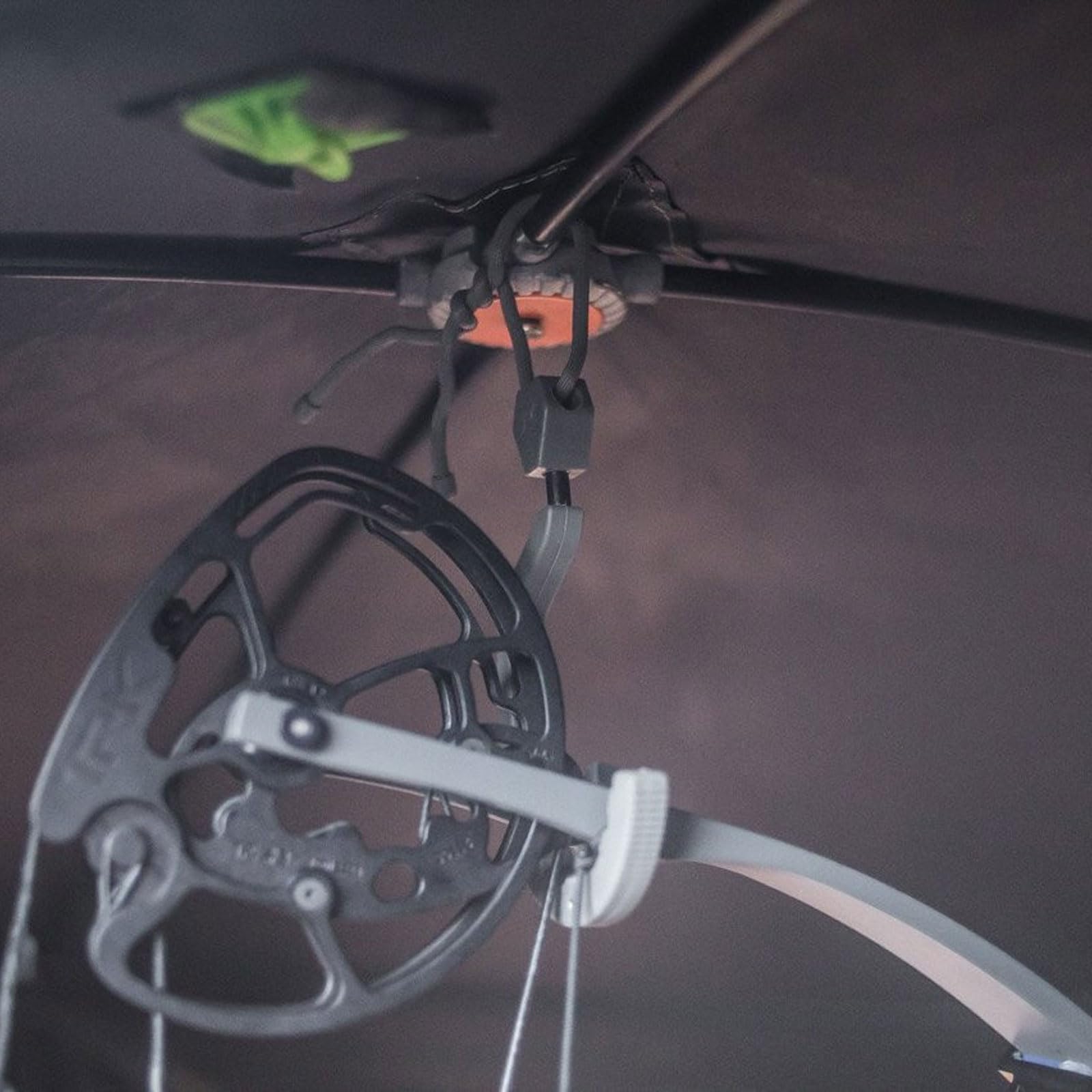 Hawk Hookster | Lightweight Durable Hunting Accessories Compact Portable Universal Fit Non-Slip 2.5" Hanger Hook | Mounts Anywhere | Holds Up to 40 LBS