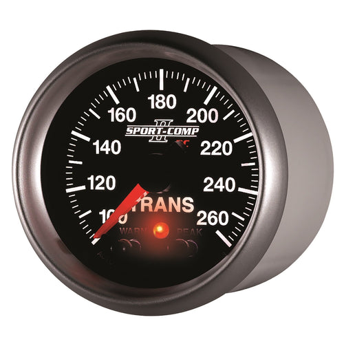 Auto Meter 3658 2-1/16" Full Sweep Electric 100-260 F Transmission Temperature Gauge
