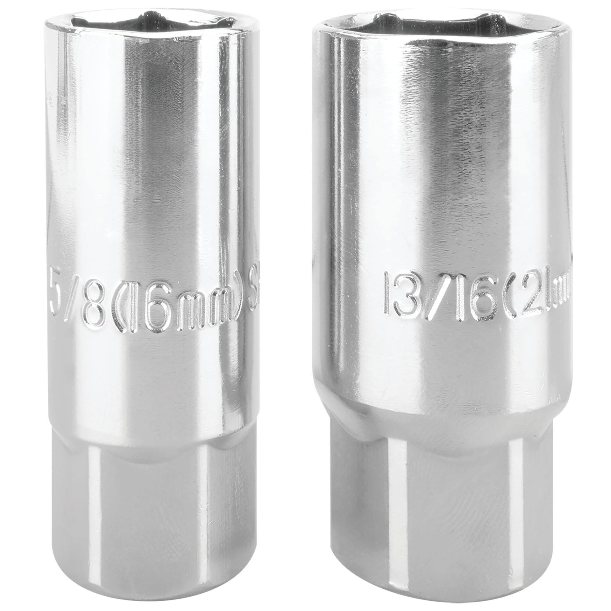 Spark Plug Sockets Performance Tool 20249 - 5/8 In. and 13/16 In., Chrome-Plated, 3/8 In. Drive