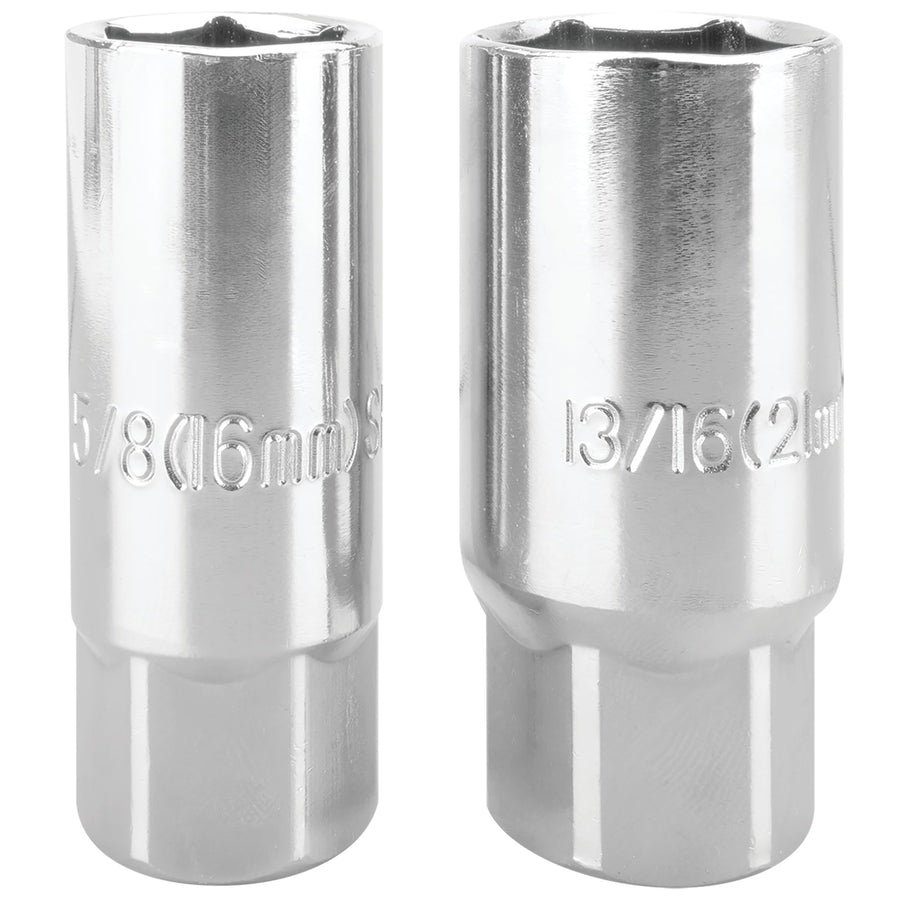 Spark Plug Sockets Performance Tool 20249 - 5/8 In. and 13/16 In., Chrome-Plated, 3/8 In. Drive