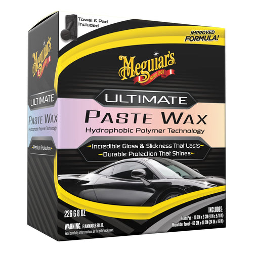 Ultimate Paste Wax Meguiar's - Long-Lasting, Easy to Use Synthetic Wax - 8oz