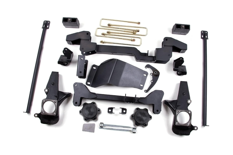 Zone Offroad 2001-2010 Chevy Silverado ZONC4 | 2500/2500 HD/3500, GMC Sierra 1500 HD/2500/2500 HD/3500 | 6 inch Full Suspension Lift Kit (Front & Rear) | No Shocks
