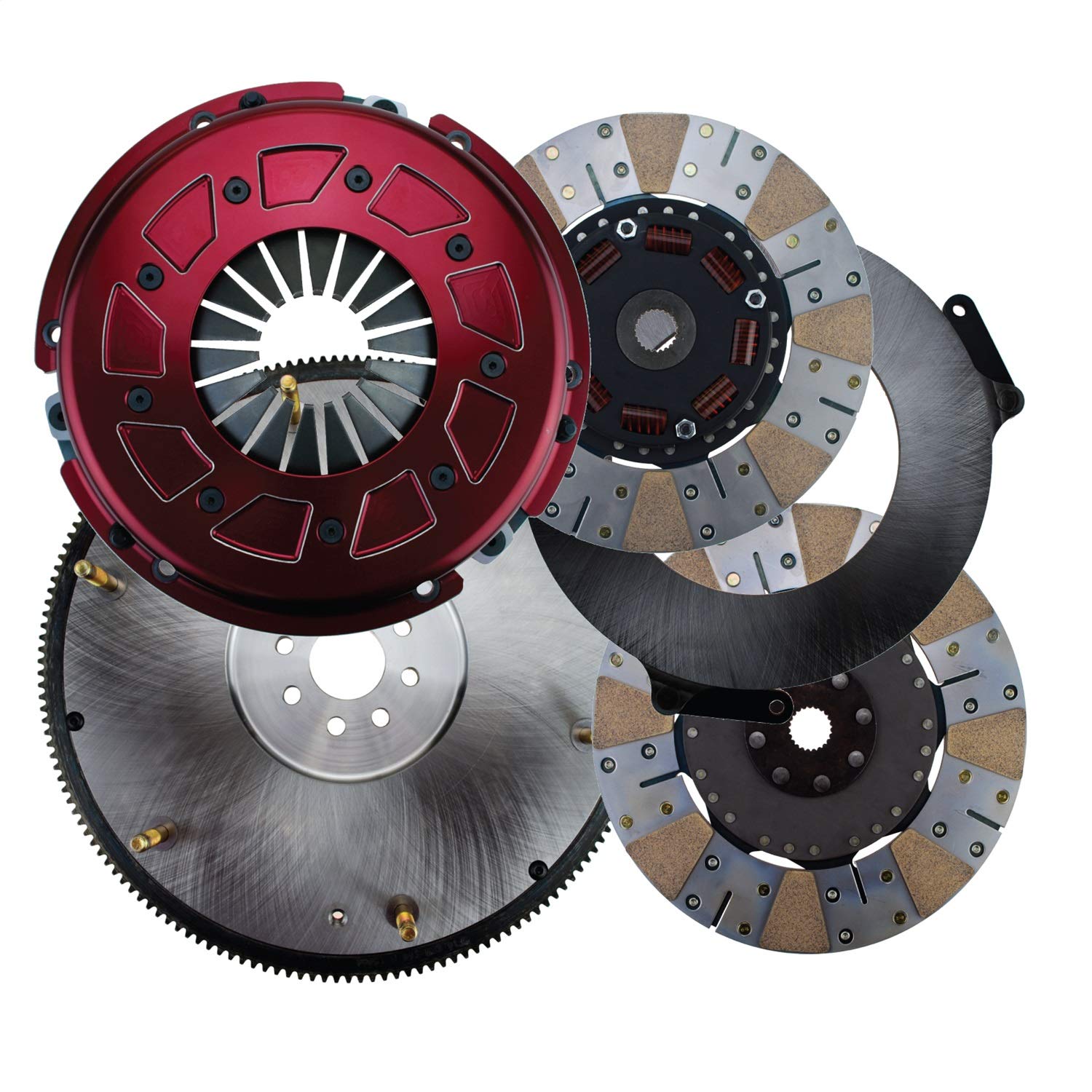 Pro Street 900 Series Ram 60-2230NS Size 10.5 164 Tooth Count 23 Spline By 1 in. 8 Bolt Incl. Steel Flywheel/Disc/Pressure Plate