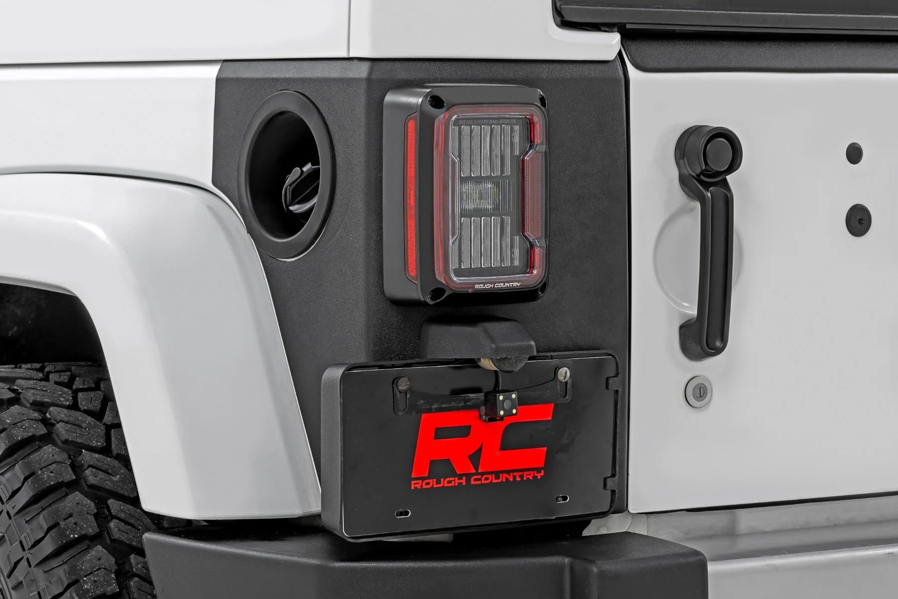 Rough Country Trail Cladding Rear Corner Panels for Jeep Wrangler JK/Unlimited (2007-2018) - UV-Resistant, High-Density Thermoplastic, Easy Install