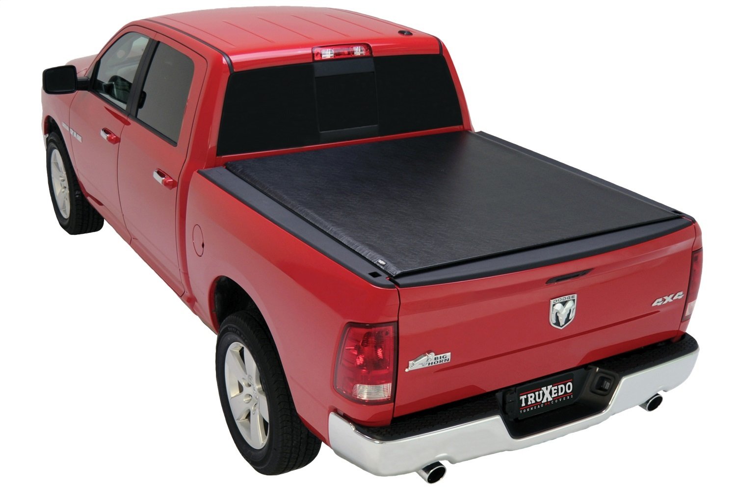 TruXedo RealTruck 587001 Lo Pro Qt Roll-Up Tonneau Cover Fits Ram 1500, Black