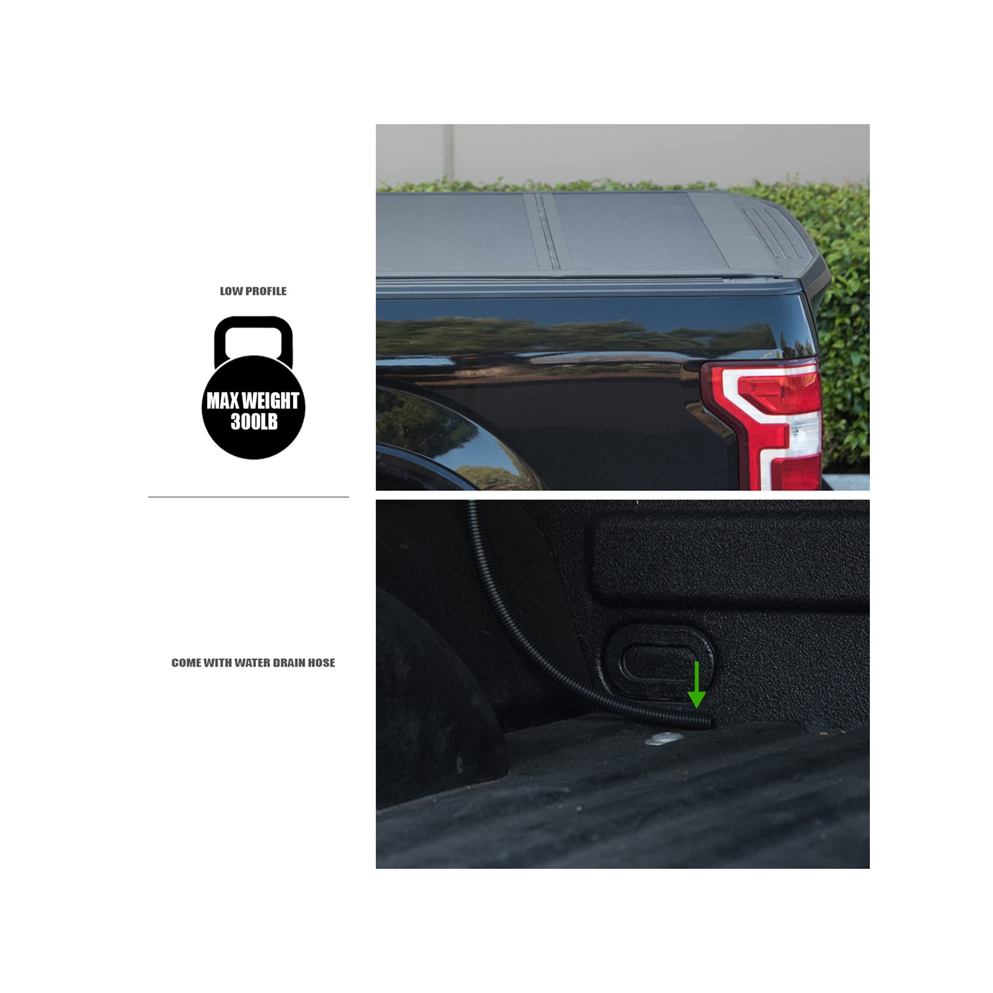 Low Profile Armordillo Hard Tri-Fold Nissan Frontier Bed Cover fits 2005-2021 / Suzuki Equator Bed Cover fits 2009-2012 5ft (60") Bed | CoveRex TFX | 7162402